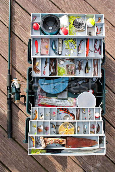 Fishing Tackle Box and Gear Stock photo © ArenaCreative