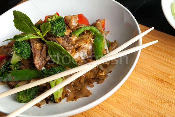 Drunken Noodle Thai Dish Stock photo © arenacreative