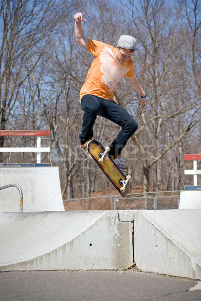 Skateboarder Jumping Stock photo © ArenaCreative