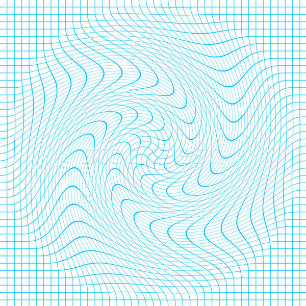 Blue on White Grid Twirl  Stock photo © ArenaCreative