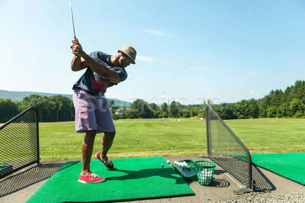 Golf Practice at the Driving Range Stock photo © arenacreative