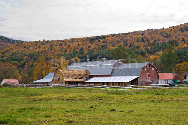 Grange progrès nouvelle affaires bois fond [[stock_photo]] © ArenaCreative