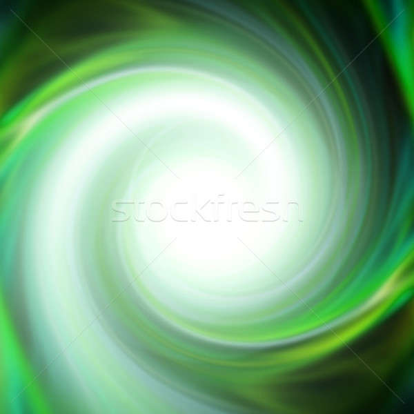 綠色 渦流 插圖 中央 點 抽象 商業照片 © ArenaCreative