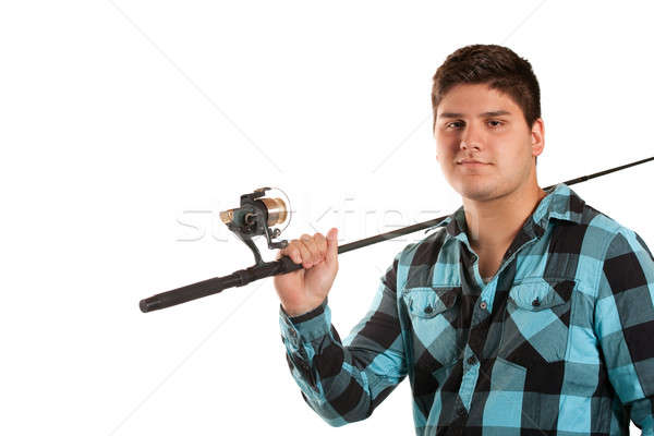 Teenager With a Fishing Pole Stock photo © ArenaCreative