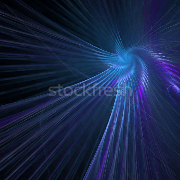 Blue Fractal Spiral Abstract Stock photo © arenacreative