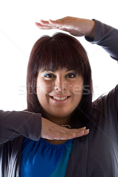 Woman Framing Herself Stock photo © ArenaCreative