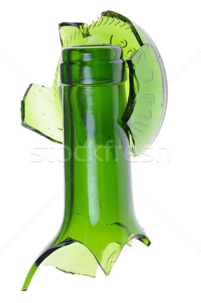 Broken green wine bottle Stock photo © Arezzoni