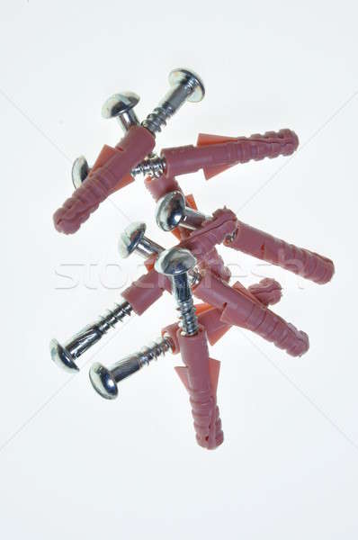 Pink dowels and screws  Stock photo © Arezzoni