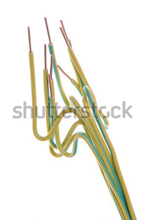 Ground yellow green wires Stock photo © Arezzoni