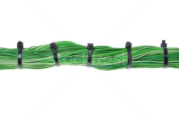 Groene energie kabels globale computer netwerk business Stockfoto © Arezzoni