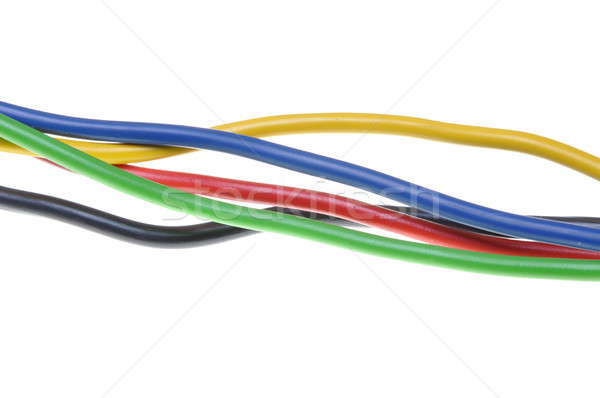 Colorful electric wires Stock photo © Arezzoni