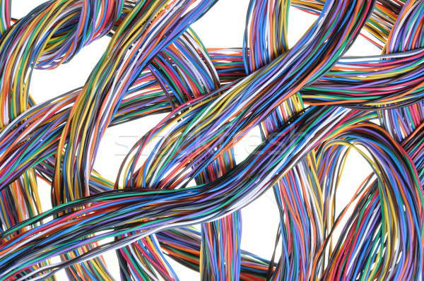 Multicolored computer cables Stock photo © Arezzoni