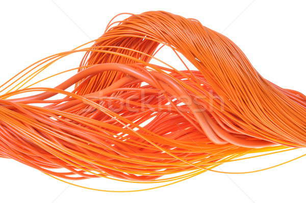 Orange câbles résumé design internet réseau [[stock_photo]] © Arezzoni