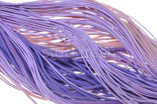 Stock photo: Twisted violet wires