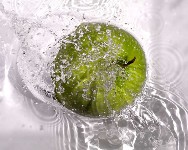 Fruits eau résumé fruits fond vert [[stock_photo]] © Ariusz