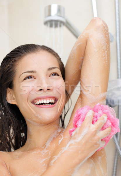 Stock photo: Woman in shower