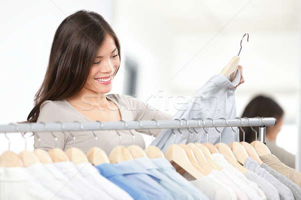 Shopper woman shopping clothes Stock photo © Ariwasabi