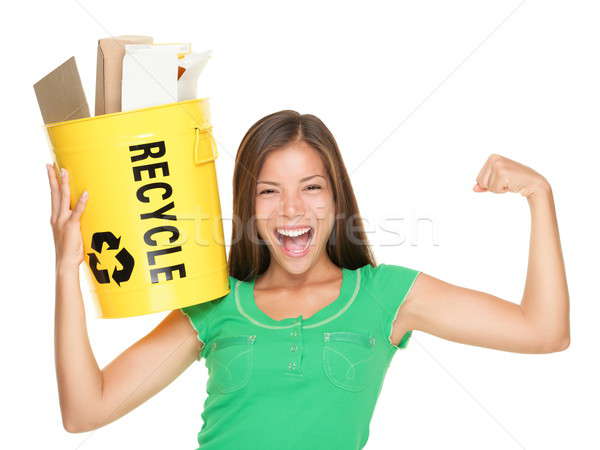 Recycling woman concept Stock photo © Ariwasabi