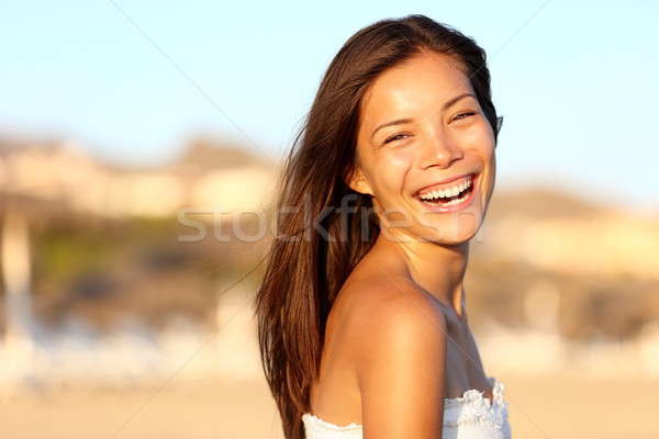 лет азиатских девушки улыбаясь счастливым Сток-фото © Ariwasabi