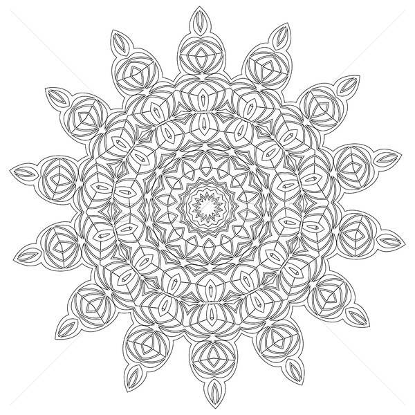 Mandala etnic decorativ element epocă Imagine de stoc © Arkadivna