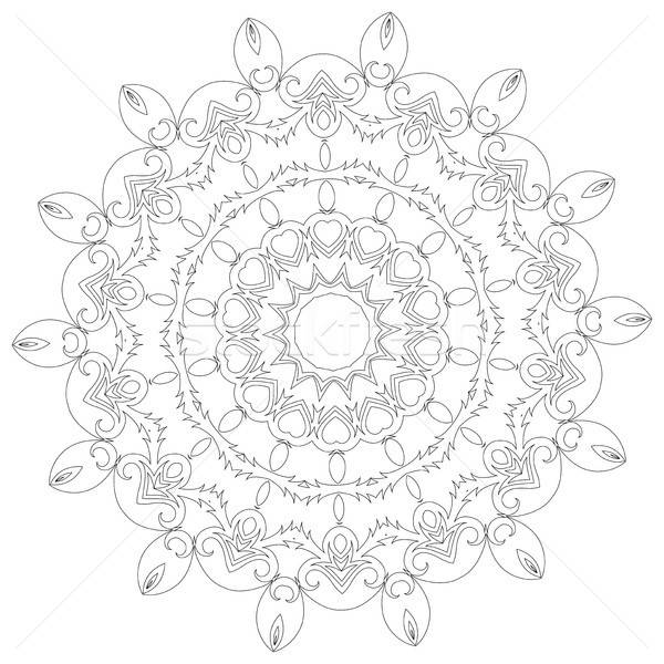 Mandala. Ethnic decorative elements. Vintage decorative elements. Oriental pattern illustration. Isl Stock photo © Arkadivna