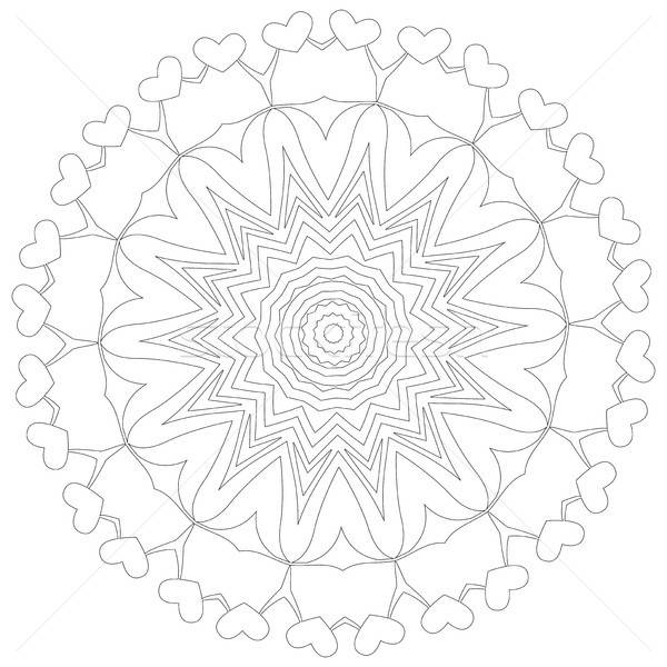 Foto stock: Mandala · étnico · decorativo · elementos · vintage