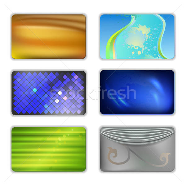 Set abstract colored drapery background Stock photo © arlatis