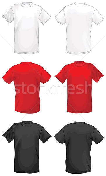 White, red, black vector T-shirt  Stock photo © arlatis