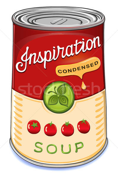 Can of condensed tomato soup Inspiration Stock photo © arlatis