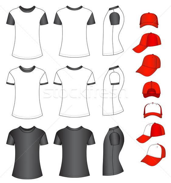 Cap and shirts vector illustration Stock photo © arlatis