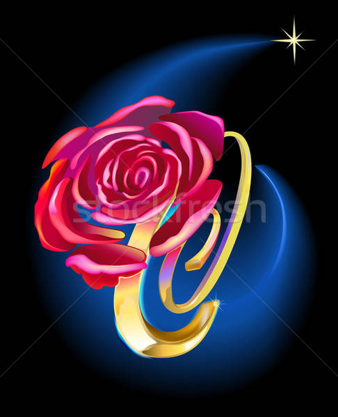 Rose in Space  Stock photo © arlatis