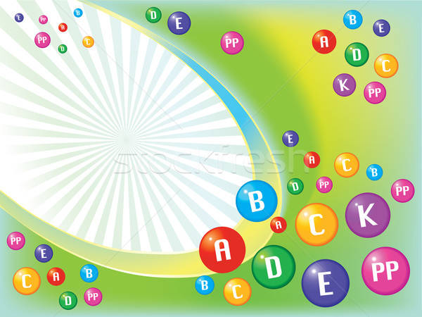 Background from different color vitamin  Stock photo © arlatis