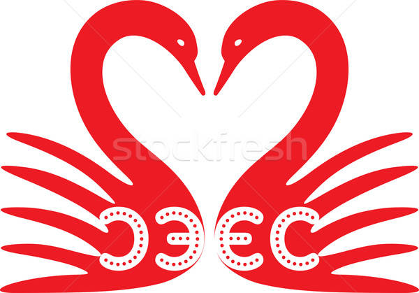 Swan symbol pattern Stock photo © arlatis