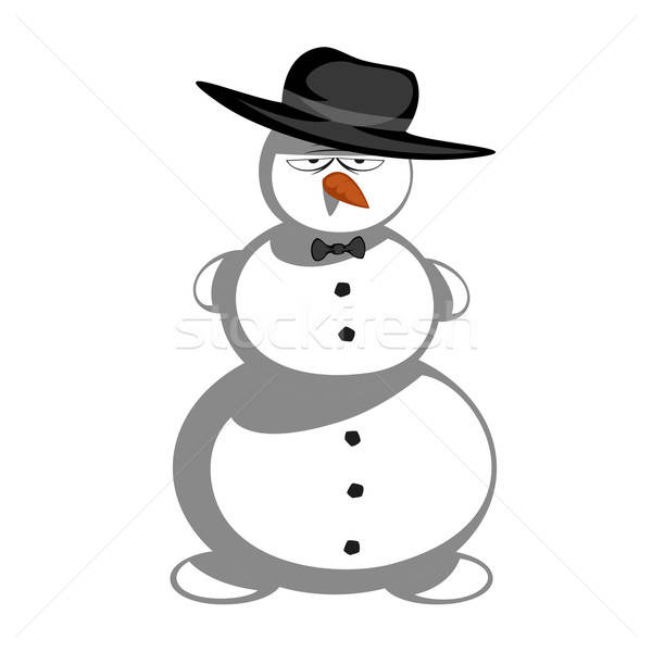 Mr snowman Stock photo © arleevector
