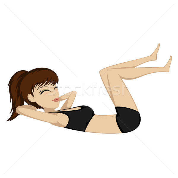 Workout girl Stock photo © arleevector