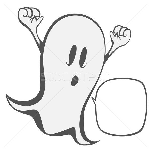 Funny freaky ghost Stock photo © arleevector
