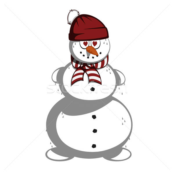 Mr snowman Stock photo © arleevector