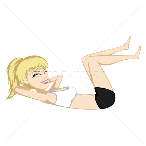 Workout girl Stock photo © arleevector