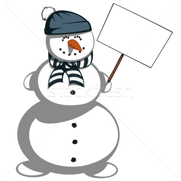 Mr. snowman Stock photo © arleevector