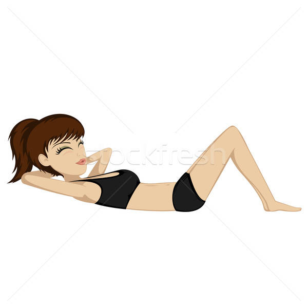 Workout girl Stock photo © arleevector