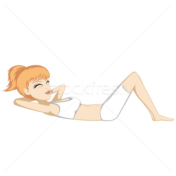 Workout girl Stock photo © arleevector