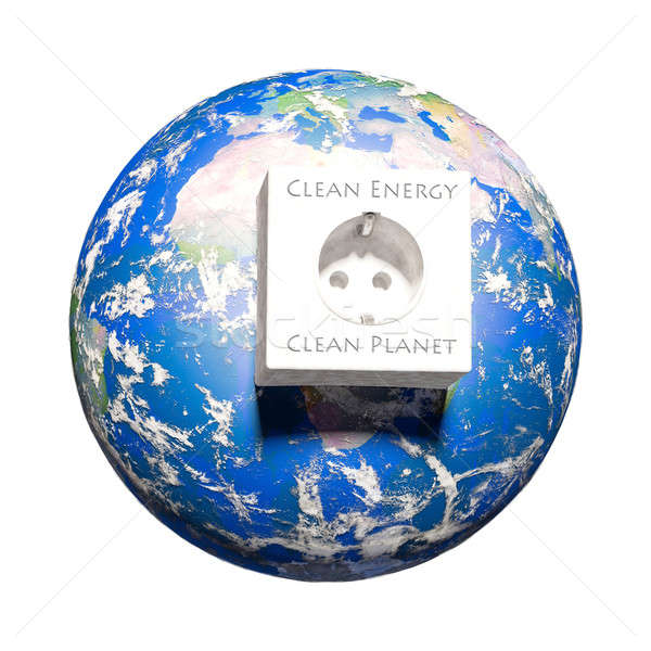 Clean energy - Elements of this image furnished by NASA Stock photo © armin_burkhardt