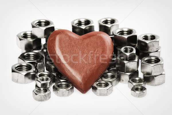 Rojo corazón nueces boda madre Foto stock © armin_burkhardt