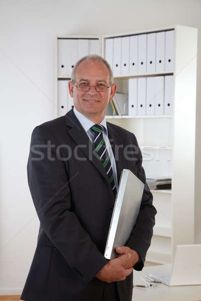 Eski iş adamı iş ofis işadamı Stok fotoğraf © armstark