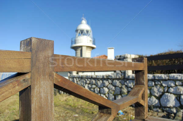 Farol norte Espanha luz rocha Foto stock © arocas