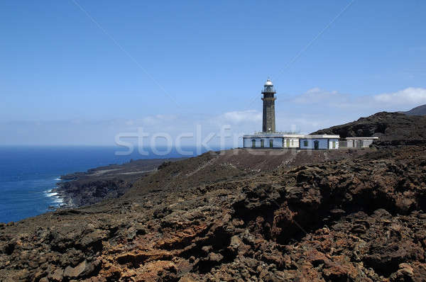 Farol água mar atravessar onda ilha Foto stock © arocas