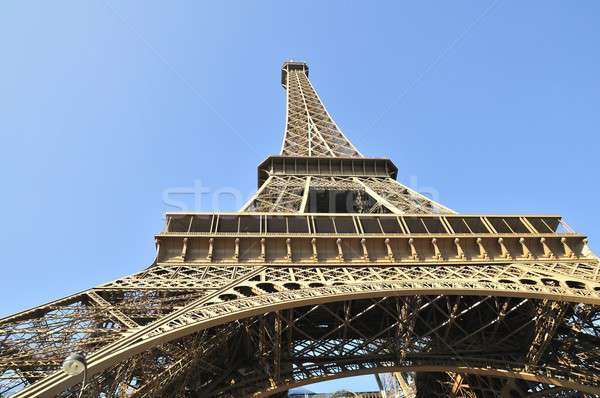 Torre Eiffel um metal noite lâmpada torre Foto stock © arocas