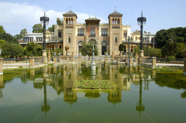 Palácio parque andaluzia Espanha janela Foto stock © arocas