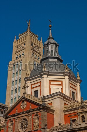 Madri igreja pequeno centro Espanha Foto stock © arocas