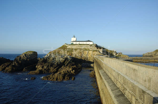 Farol mar rocha navio ajudar Foto stock © arocas